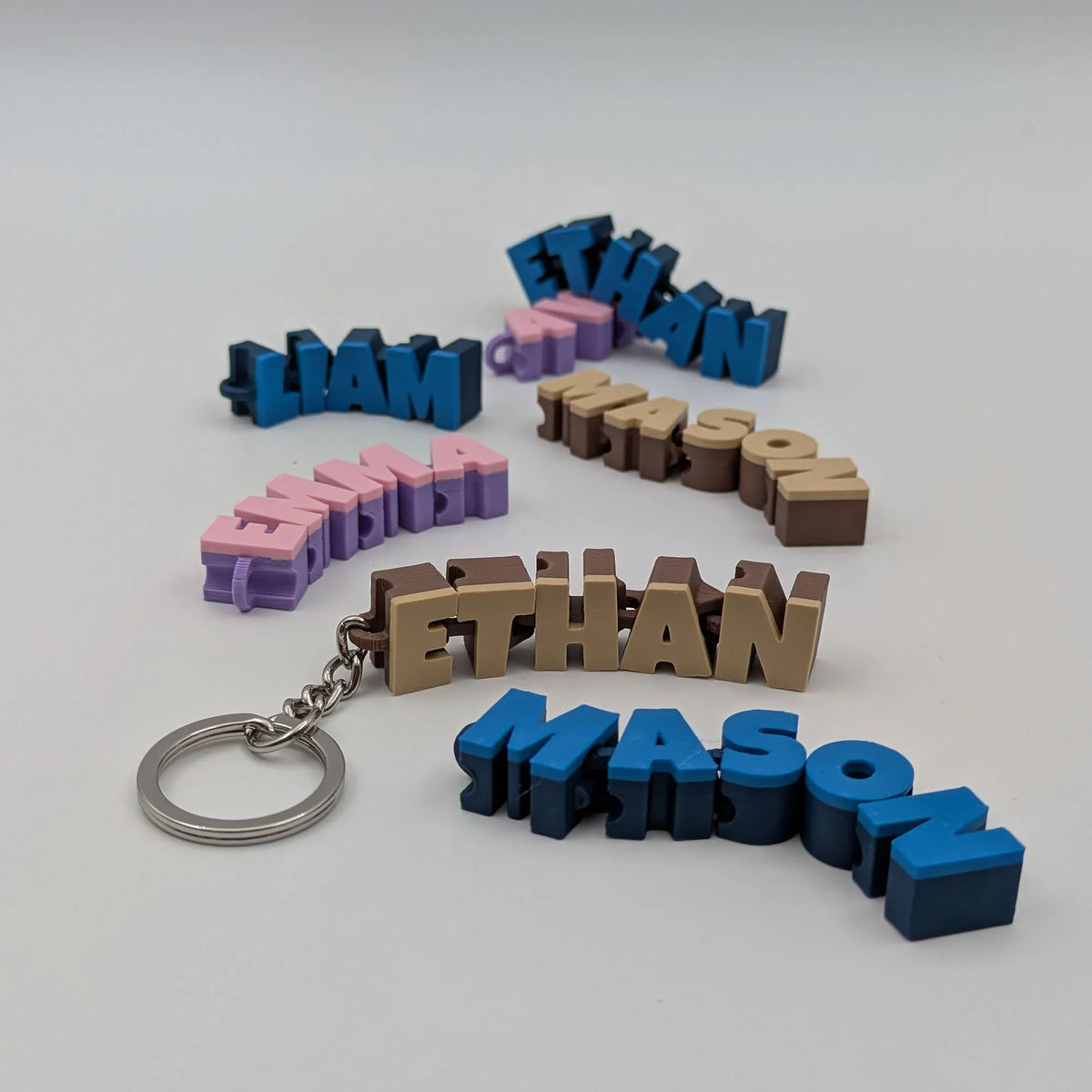 Personalised Articulated Name Keychain