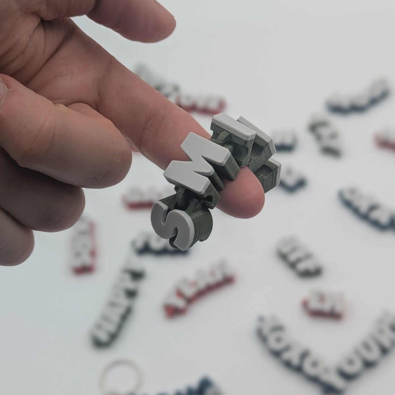 20 Pack Articulated Word Keychains