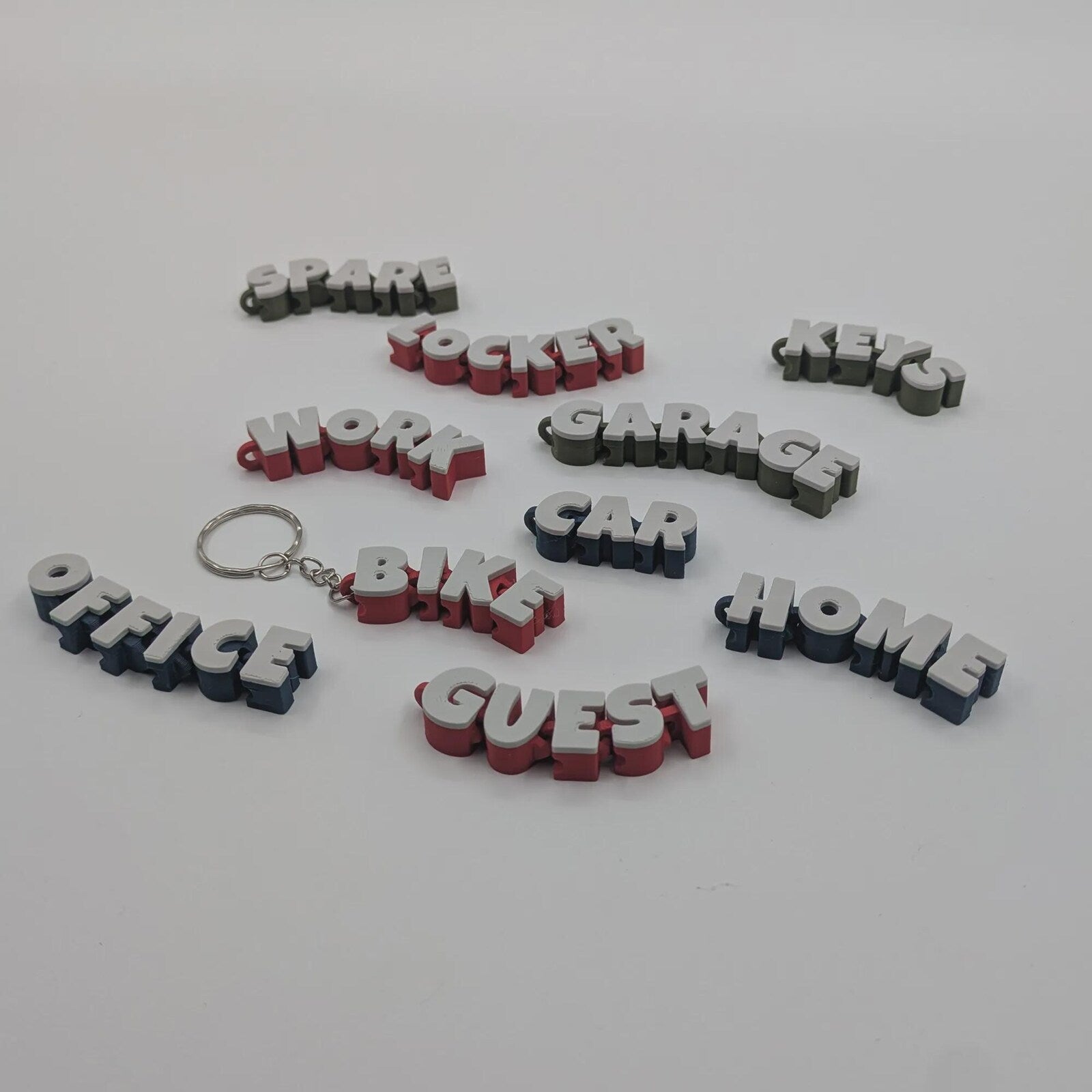 10 Pack articulated Keychains
