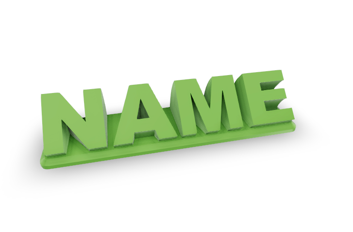 Custom Name Sign / Desk Nameplate