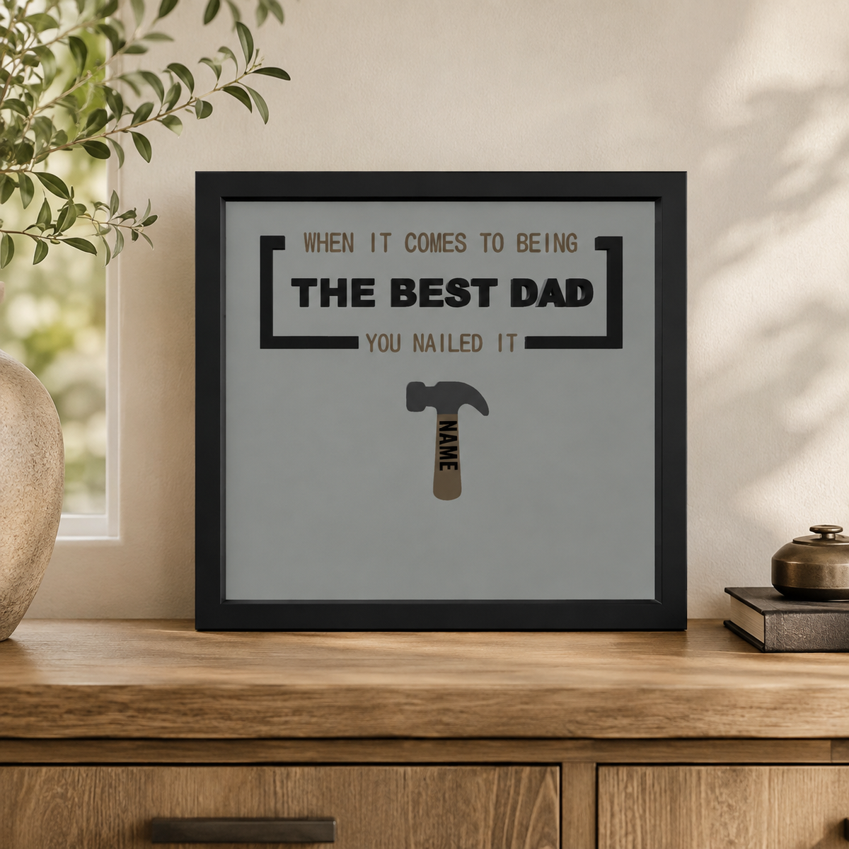 Personalised Best Dad Frame