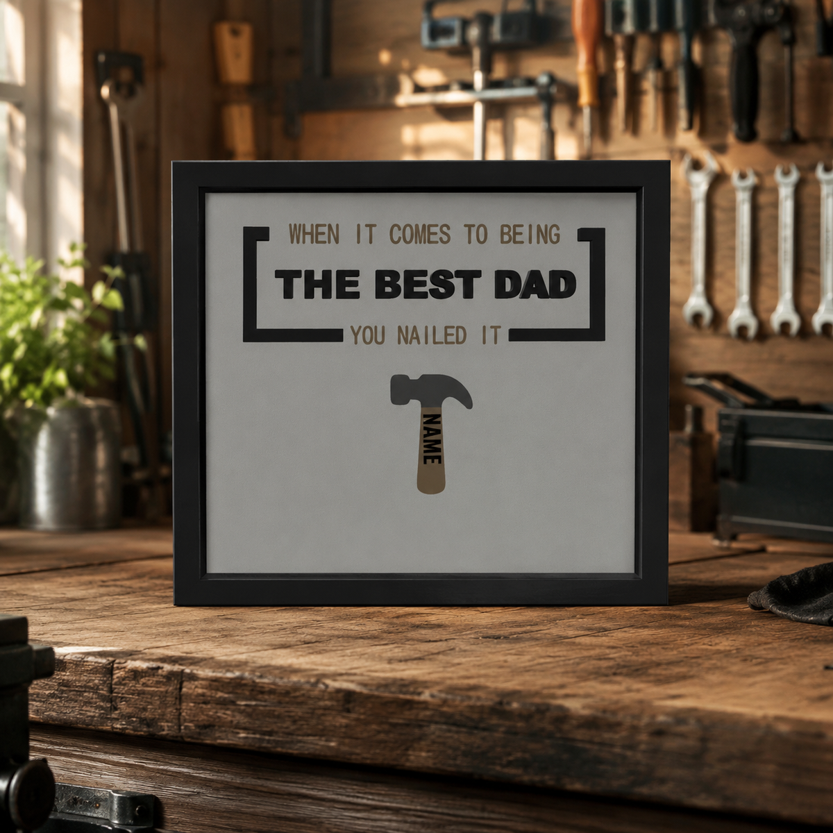 Personalised Best Dad Frame