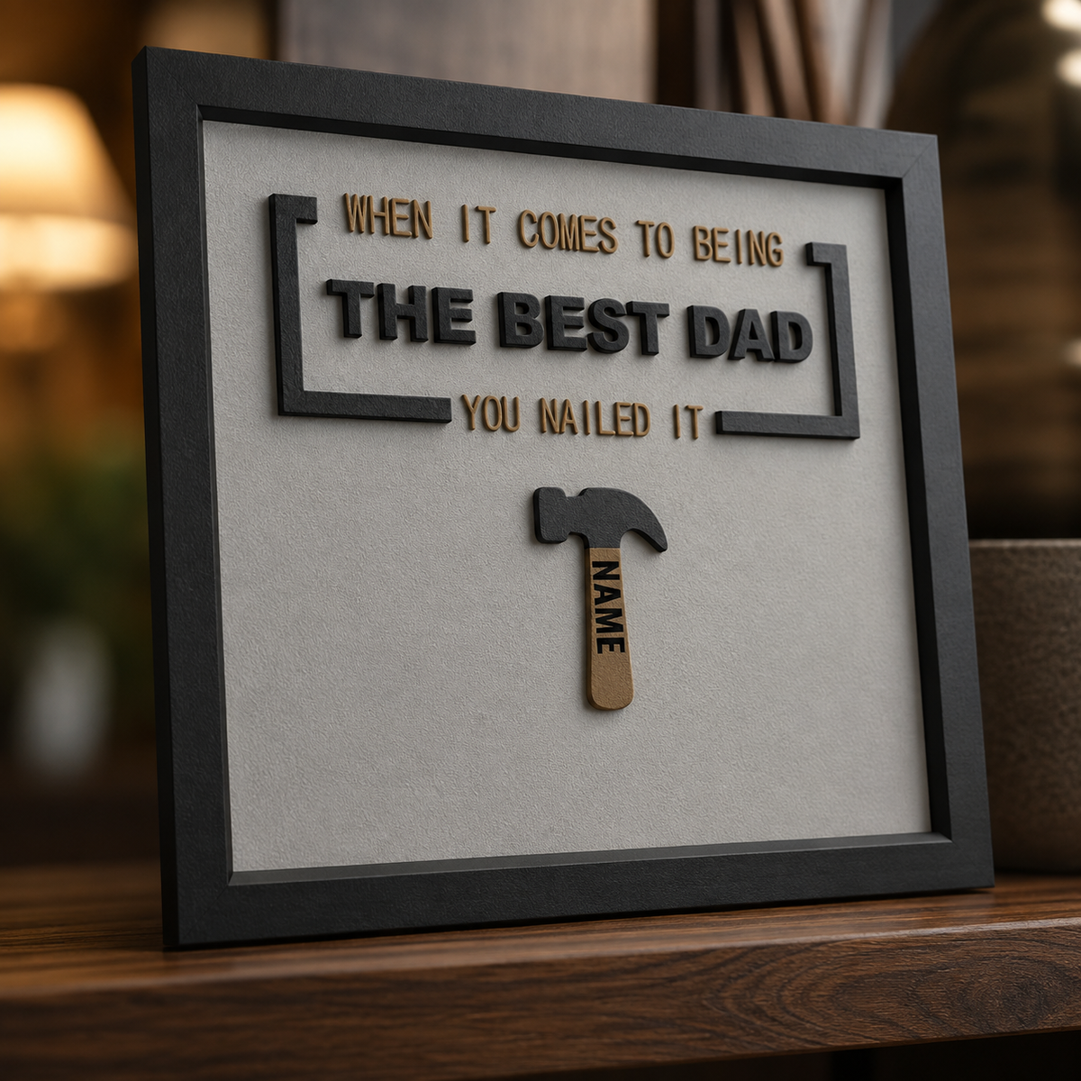 Personalised Best Dad Frame