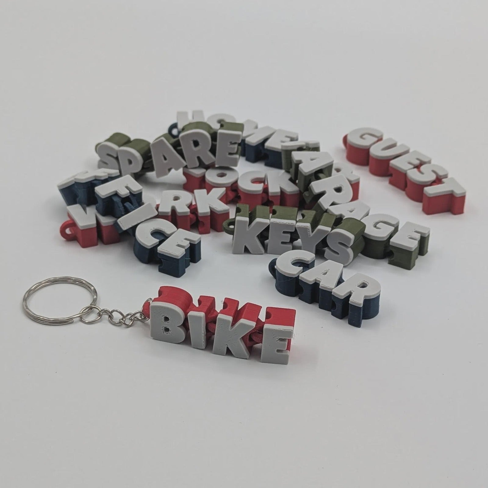 10 Pack articulated Keychains