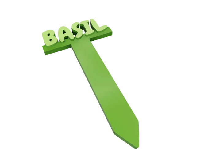 Personalised 3D Printed Plant Label